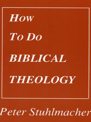 cover image of How to do Biblical Theology